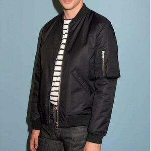 A.P.C. APC Oregon Bomber Jacket Men Black Medium